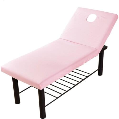Soft Bed Sheet Beauty Salon Massage Sheet Body SPA Treatment Relaxation Table Bed Cover Sheet With Face Breath Hole