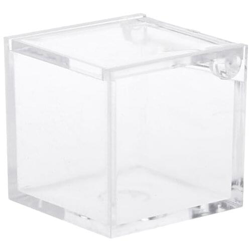 2021 New Transparent Cube Wedding Favor Candy Box Plastic Transparent Clear Gift Boxes Christmas Baby Shower