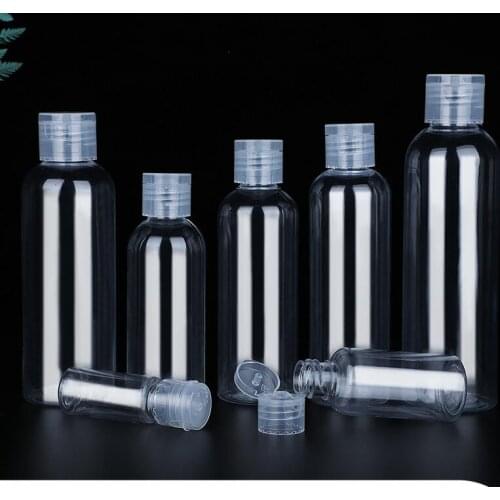 Plastic bottle flip top Empty Seal Bottles Pack Clamshell Water Bottle Flip Top Cap Packaging Mini Liquid Container