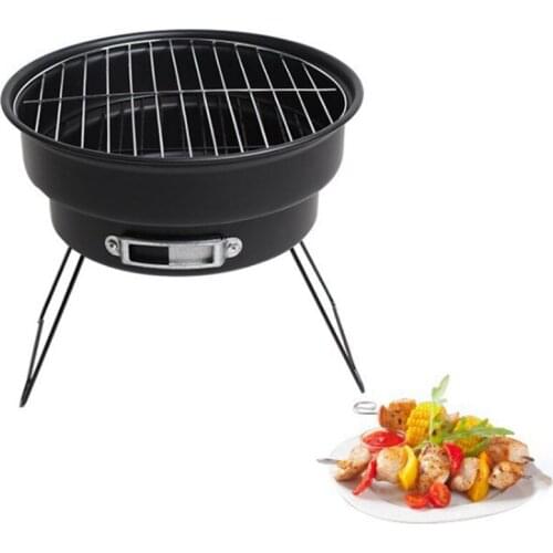 Portable Mini Ice Bag Barbecue Grill Household Outdoor Camping bbq Round Grill Camping Festival Picnic Party BBQ Tool