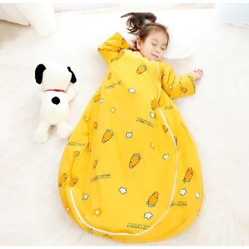 Sleeping Bag For Children 2.5Tog Baby Sleeping Bag Winter Thick Detachable Sleeves Anti-Kick Blanket Infant Quilt Sleepwear