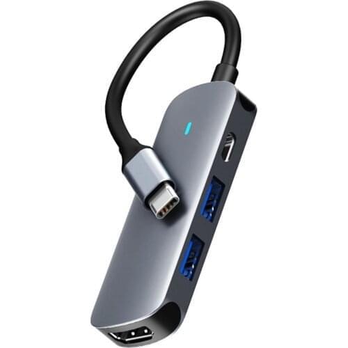 5 In 1 Type-C Hub Usb 3.0 Otg Hub 4K 60hz HDMI-compatible PD Charging For Laptops Computers Tablets And Mobile Phones