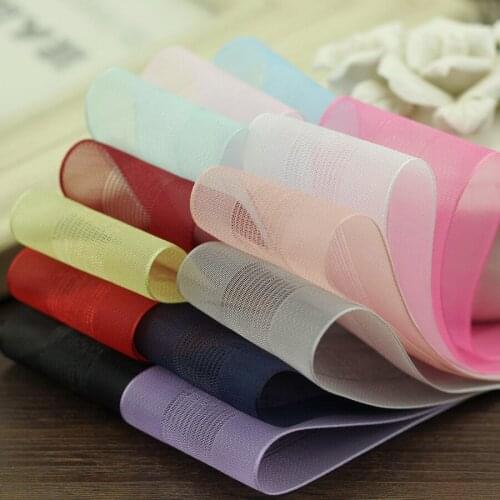High Quality 25mm Chiffon ribbon DIY Striped ribbon Hair ornaments handmade bow accessories clothing accessories 5m/lot