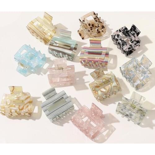 Acetic Acid Hairpin Simple Temperament Geometric Hair Clip Women Fashion Hair Claws Crab Clamps Hair Styling Tool Hair Accessori