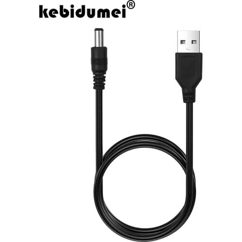 Kebidumei USB Port to 5.5mm Charger Cable Adapter Power Plug Cable Connector Stereo Quick 5V Cable Adapter Cable