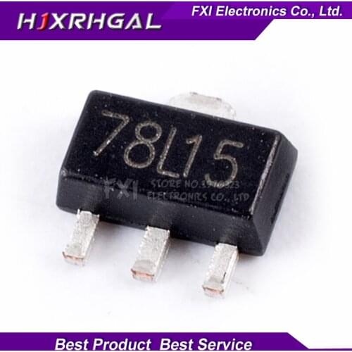 100PCS 78L15 SOT 89 SMD three-terminal voltage regulator circuit