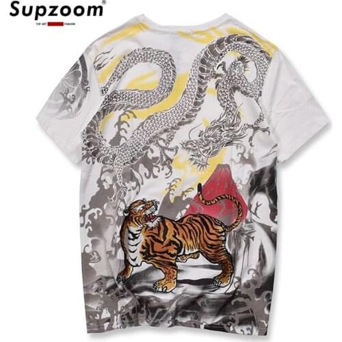 2020 New Arrival Top Fashion Cotton O-neck T Shirt Brand Clothing Tshirt Homme Hip Hop Embroidery Tattoo Short Carps T-shirt