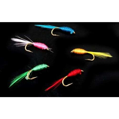 50Pcs/lot Insects Flies Fly Fishing Lures Bait High Carbon Steel Hook Fish Tackle With Super Sharpened Crank Hook Perfect Decoy