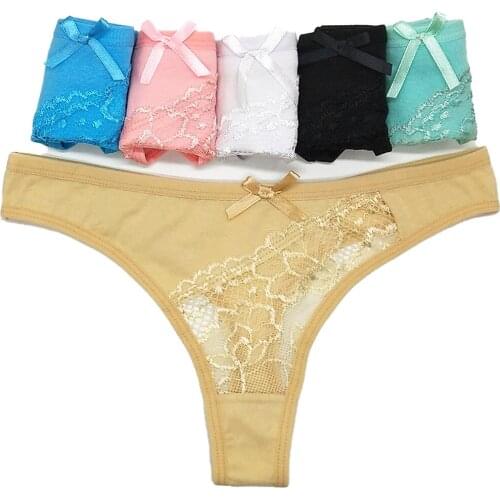 6pcs/lot Womens Underwear Sexy G String Thongs Lace Panties Women Floral Seamless Low Waist Sexy Panties Lingerie Bragas Mujer