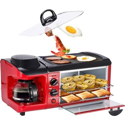9L Home multi-functional breakfast machine toast toast/ cook coffee / omelette triple multi-functiona breakfast machine 110/220V