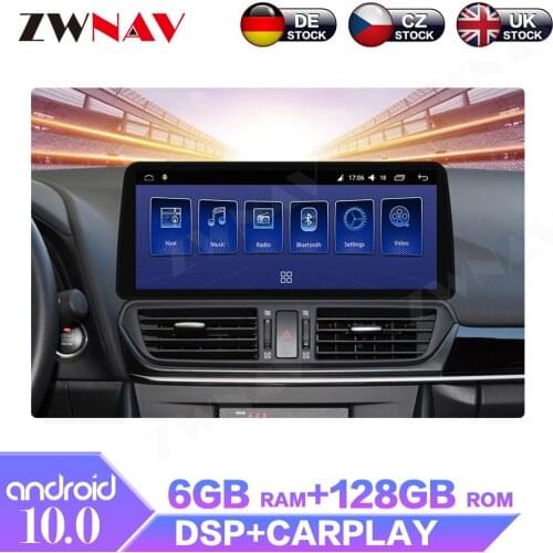 Android 10.0 For Mazda 3 Axela 2014 - 2019 IPS Screen GPS Navigation 6+128GB Car Multimedia Radio Player DSP Built-in Carplay