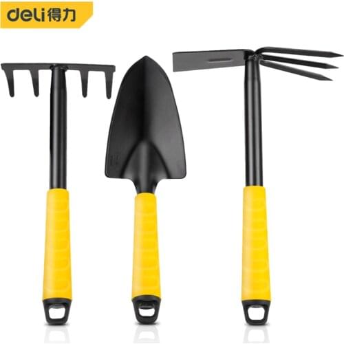 Deli Gardening Tools Set Shovel Spade Hoe Rake Planting Gardener Bonsai Rakes Farming Miniascape Flowers Potted Plant