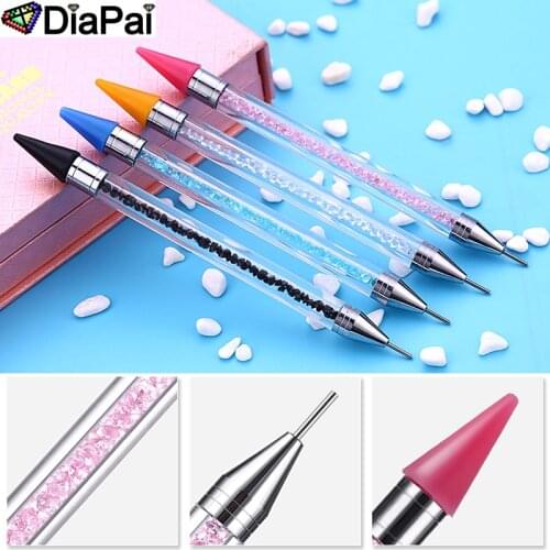 DIAPAI DIY Diamond Painting Pen Tool Accessories Rhinestones Pictures Double Head Diamond Embroidery Point Drill Pen Gift