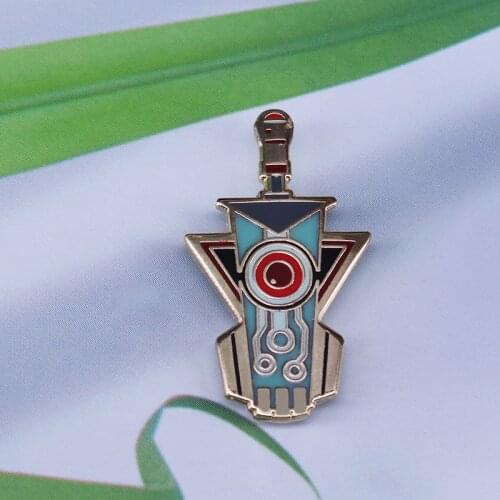 Transistor enamel pin gorgeous RPG gamer brooch gold sword badge