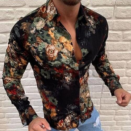Summer Pure Cotton Mens Hawaiian Shirt Loose Printed Short Sleeve Big Us Size Hawaii Flower Beach Floral Blouse