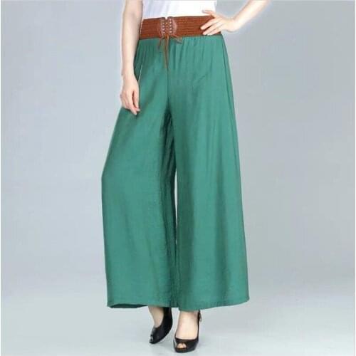 5XL 6XL 7XL Plus Size Cotton Long Pants Korean styel Women Casual fashion Trousers with belt Large Size Lady Summer thin Pants
