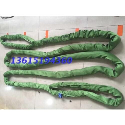 Custom army green flexible sling green lifting belt green circular sling 10t20t30t40t
