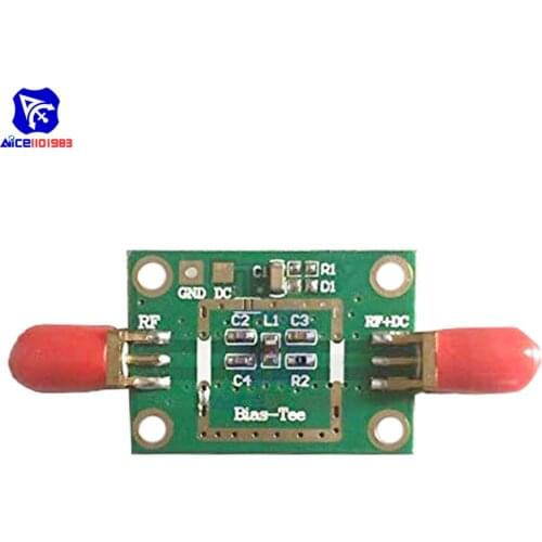 Bias Tee Wide Band Frequency 10MHz -6GHz RC DF Blocks for HAM Radio RTL SDR LNA Low Noise Amplifier