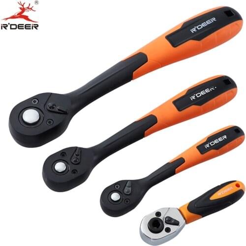 72 Teeth Ratchet Wrench 1/4" 3/8" 1/2" CR-V Wrench Set Reverse Adjustable Spanner Quick Release Professional Repair Hand Tools