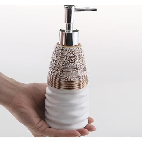 Nordic Liquid Soap Bottle Ceramics Sanitizer Bottles Household Toilet Shower Gel Shampoo Dispensing Bottle Kitchen Accessories