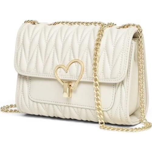 2021 New Fashion Quality Black White Pleated Bag Soft Convex-Concave Leather Womens Designer Handbag Small Dinner Party Bag