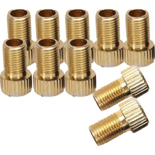 10Pcs Presta To Schrader Valve Adapter Converter Alloy Bicycle Bike Tire Tube