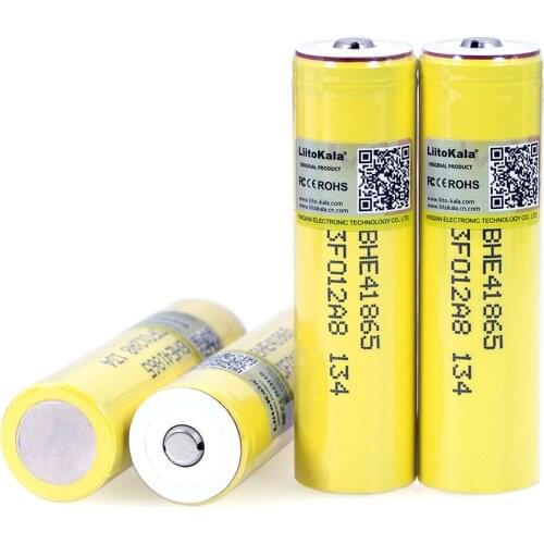 1-12PCS 2020 Liitokala New HE4 2500mAh Li-lon Battery 18650 3.7V Power Rechargeable batteries Max 20A,35A+DIY Point cap
