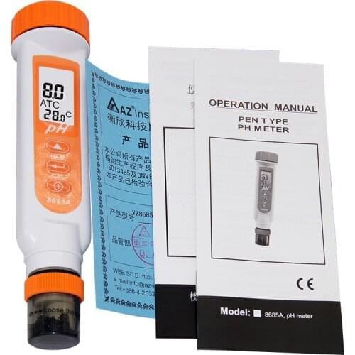 AZ8684/8685/8686/8685A pen type pH meter PH tester water quality breeding PH pen
