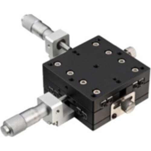 XY Axis 60X60mm Platform Precision Bearing Linear Stage Central Micrometer