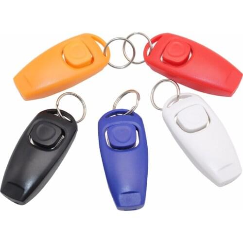 Hot selling click trainer 1068pcs/lot Dog Training Clicker & Whistle Combination Trainer Repeller Aid