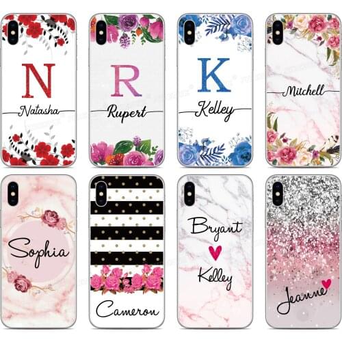 DIY Personalized Custom Made Name Phone Case For OPPO Realme X50 5 5i 6 Find X2 Reno A Ace 3 Pro K1 Customize TPU Soft Cover