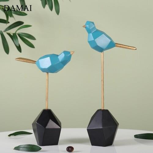 Modern Simplicity Bird Figurine Wine Cooler Decorations Coffee Table Decorative Resin Ornaments Creative Living Room Decoration