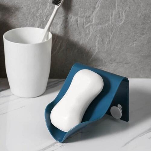 Bathroom Portable Soap Dishes Soap Storage Box Dish Plate Tray Holder Household Free Punching Drain Plastic Soap Box 2021 Hot