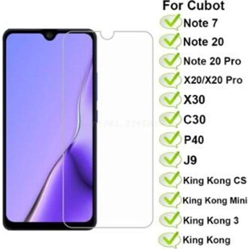 For Cubot Note 20 Pro Glass for Cubot X30 X20Pro P40 J9 C20 Tempered Glass Protector on Cubot King Kong 3 Mini CS Quest Pelicula