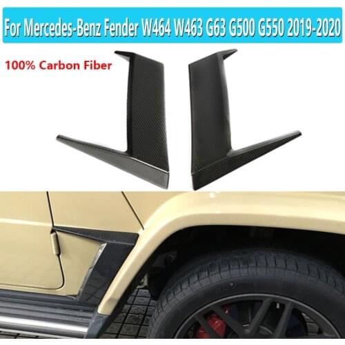 1 Pair For Mercedes-Benz G-Class Fender Add-on Carbon Fiber Air Vent for W464 W463 G63 G500 G550 2019 2020 Air Vents Cover