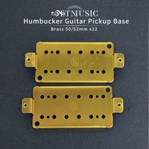 12Pcs Brass Electric Guitar Humbucker Baseplate Electric Gutiar Pickup Baseplate Gold