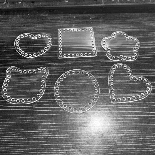 50pcs /set High Transparent Acrylic Plastic Sheet Hand Made doll Bag children Toys DIY Handmade Materials