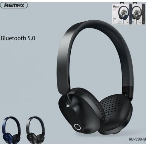 Remax Bluetooth Headphone bluetooth 5.0 High-quality Headset Foldable HIFI Music Style For iPhone Xiaomi Huawei RB-550HB