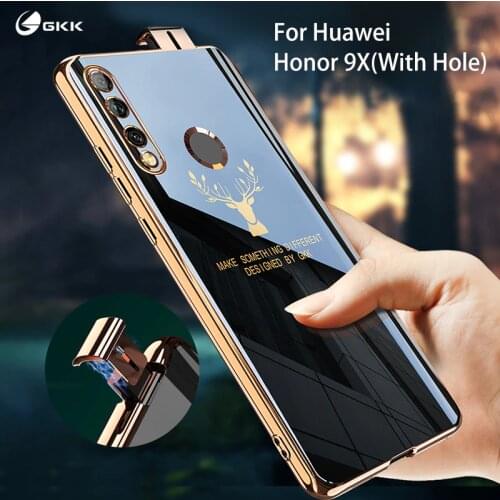 GKK Case For Huawei Honor 9X P Smart Z Y9 Prime 2019 Case Luxury Plating Pattern Anti-knock Soft Cover For Huawei Honor 9X Cases