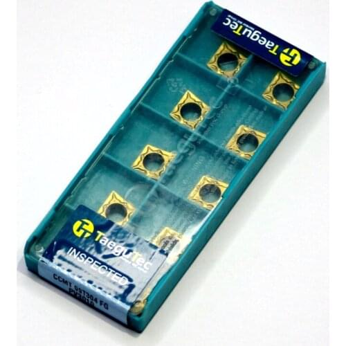 DCGT070204 FL K10 10pcs/lot TaeguTec Negative Triangular External Turning Inserts