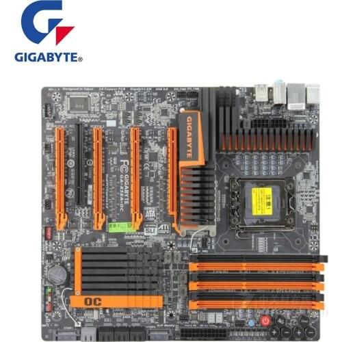 For Gigabyte GA-X58A-OC X58A-OC Motherboard LGA 1366 For Intel X58 Used Desktop Mainboard USB2.0 SATA2 PCI-E X16