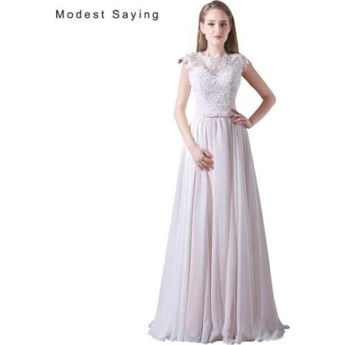 Elegant White and Champagne A-Line Lace Wedding Dresses 2017 Formal Women Long Bridal Reception Gowns vestido de noiva A018