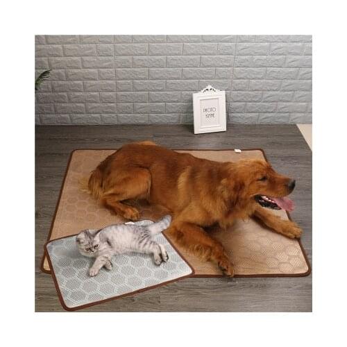 Pet Mat, Dog Mat, Ice Silk Mat, Kennel, Dog Mat, Breathable Cat Cool Mat, Summer Pet Supplies