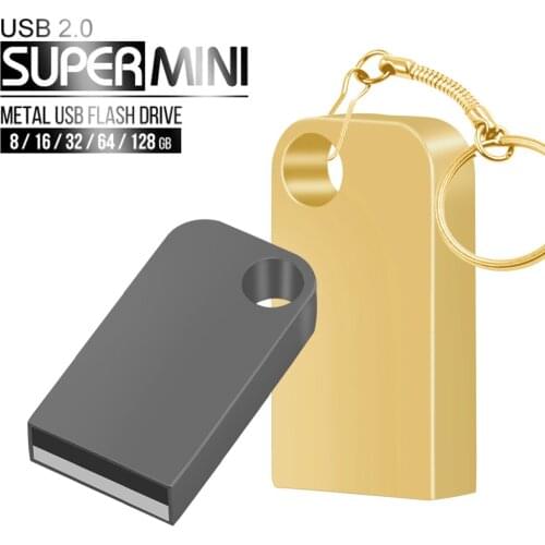 Mini Tiny 32GB 8GB 4GB Pendrive Metal USB Flash Drive 16GB 64GB usb stick Pen Drive USB 2.0 Memory Stick U Disk Cle Usb