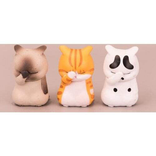 Cute funny cat home decoration cake decor kitten ornaments
