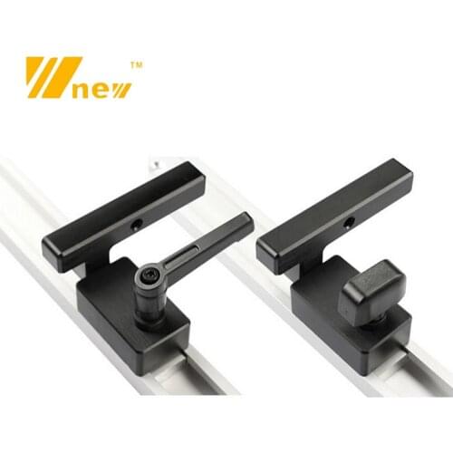 Miter Track Stop T Slot Chute Limiter for T-Track WoodWorking Tools Saw Table Router Table DIY Manual