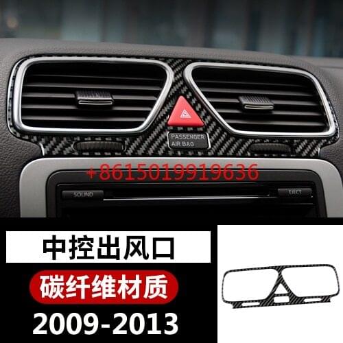 For Volkswagen Scirocco 11-14 Interior Accessories Central Control Air Outlet Conditioning Panel Carbon Fiber Patch Sticker
