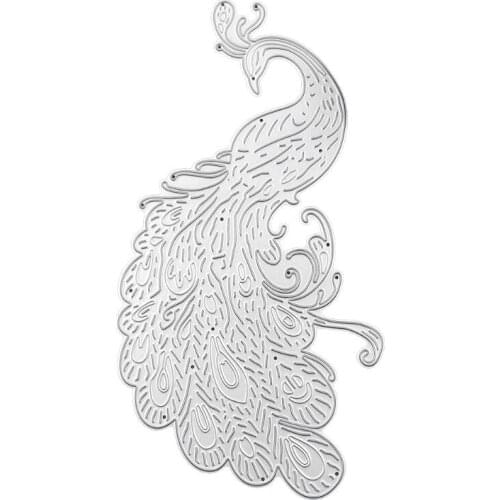 Peacock Metal Cutting Dies Stencil Scrapbooking DIY Album Stamp Paper
