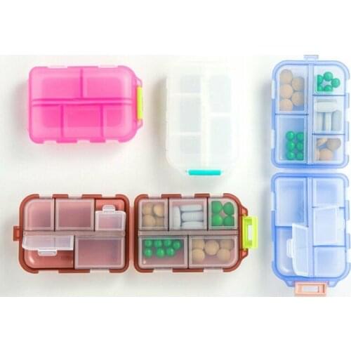 Portable Medicine Drug Pill Box Storage Case Container Weekly Sort Folding Vitamin Pill Box Medicine Organizer New