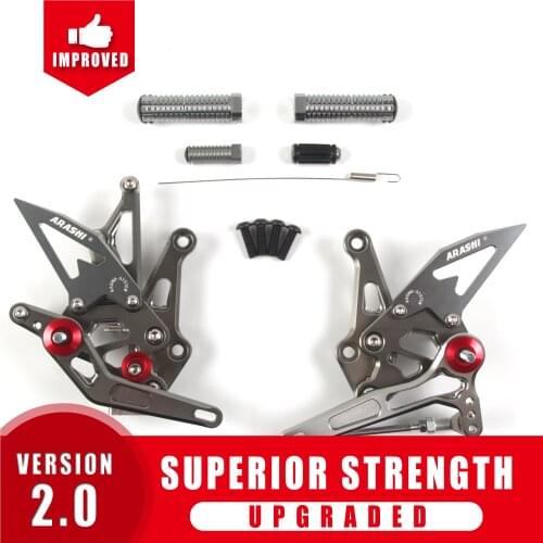 Arashi Adjustable Footrest For KAWASAKI Z1000 Z 1000 Z1000SX 2014 2015 2016 CNC Rearset Foot Pegs Rear Foot Rest 14 15 16 CNC